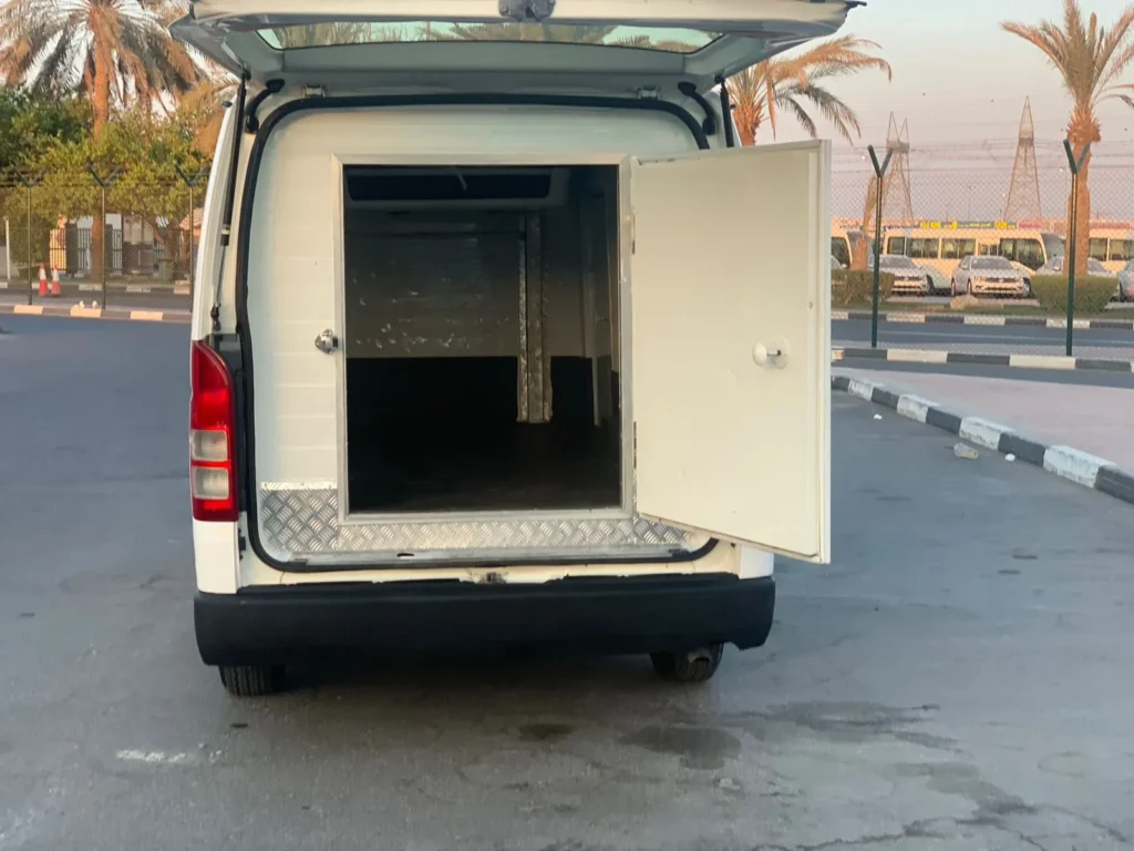chiller van for rent in dubai parking
