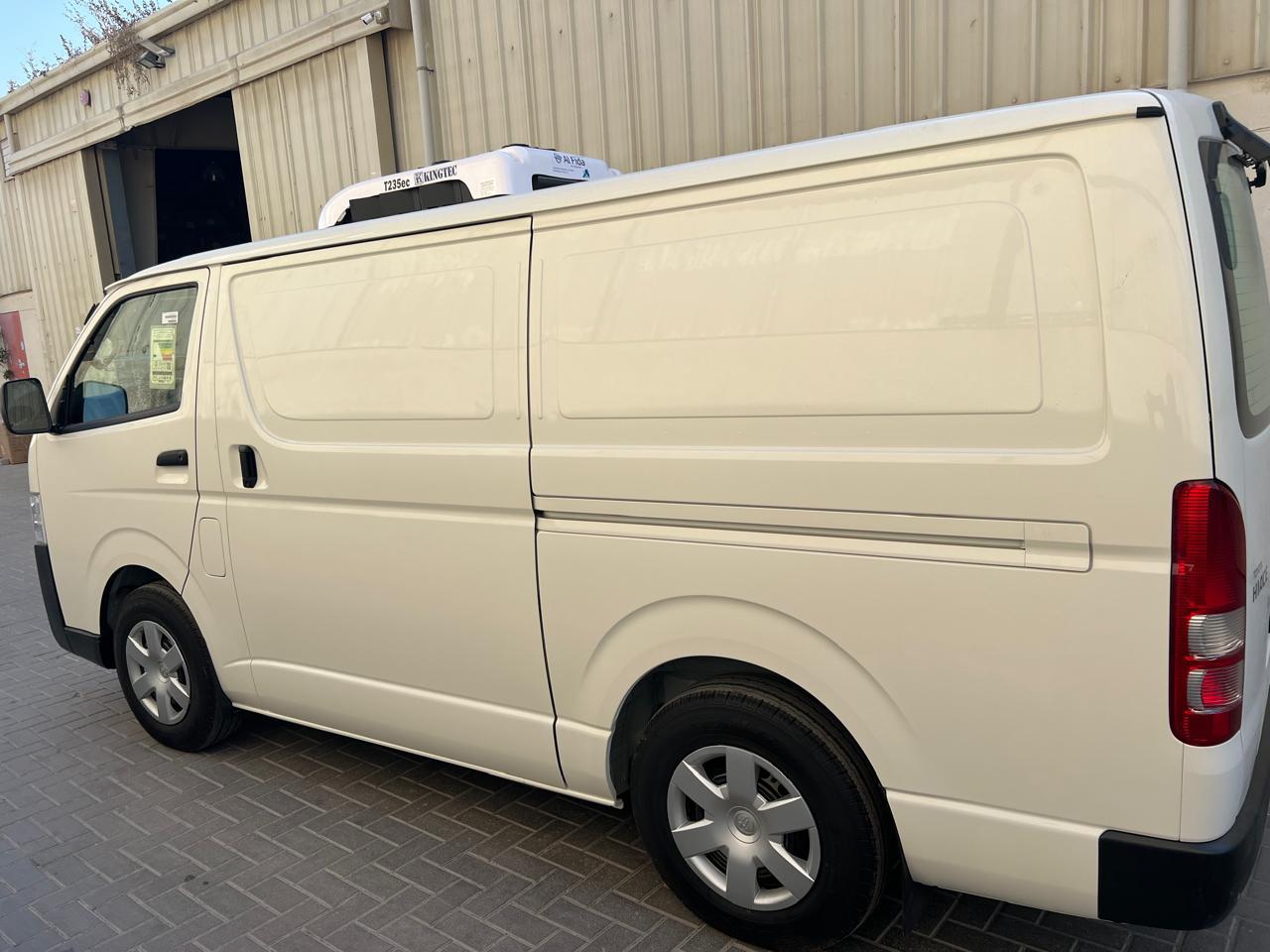 Modern chiller van for rent in Dubai with refrigeration system