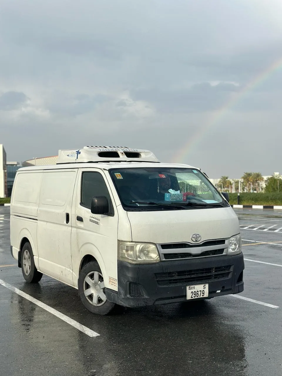 Modern chiller vans in Dubai ready for refrigerated delivery business in UAE