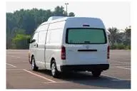 Refrigerated chiller van delivering fresh food in Dubai with temperature-controlled system