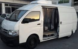 Refrigerated freezer van used for Ramadan food transport and cold storage rental in Dubai